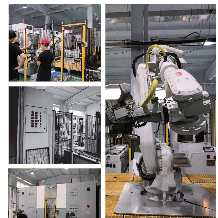 Vertical cnc lathe automatic production line