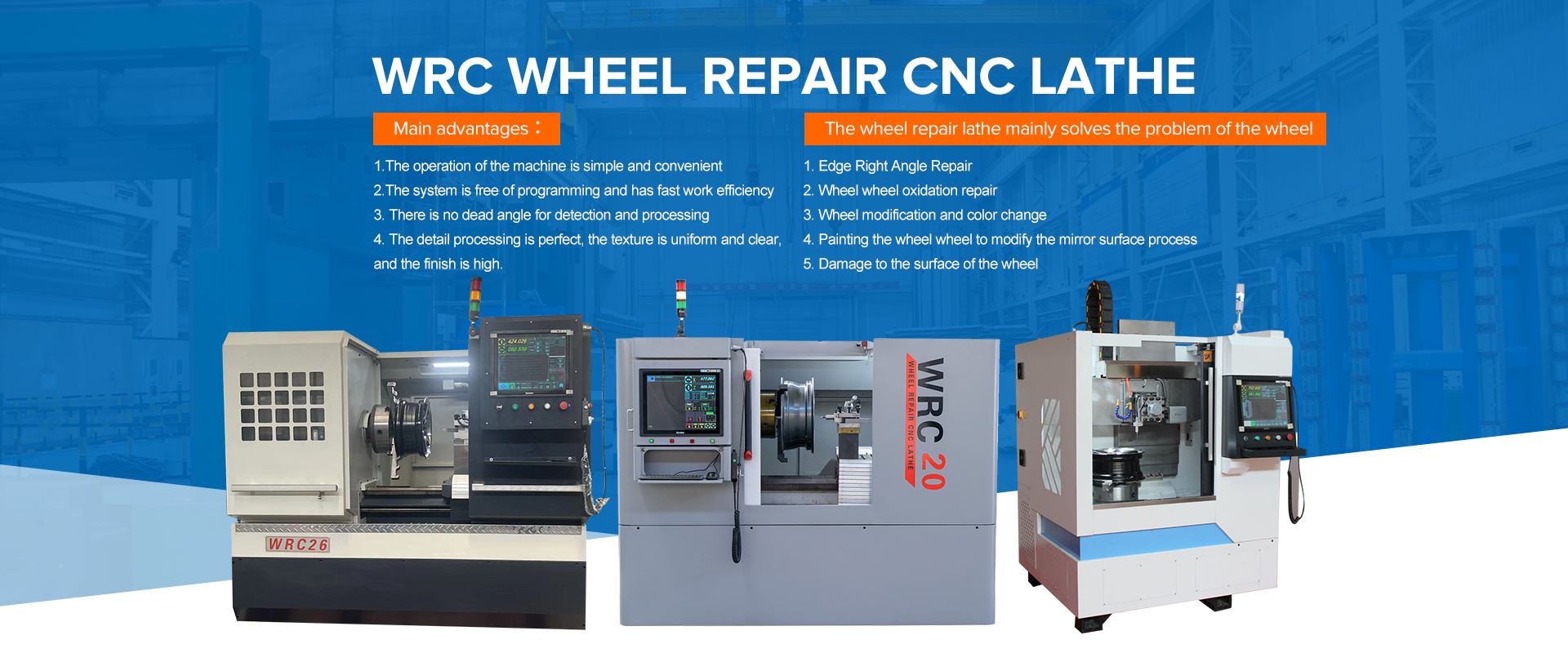 wheel repair Vertical cnc lathe machine